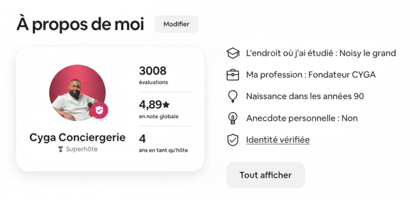 Photo de profil Airbnb